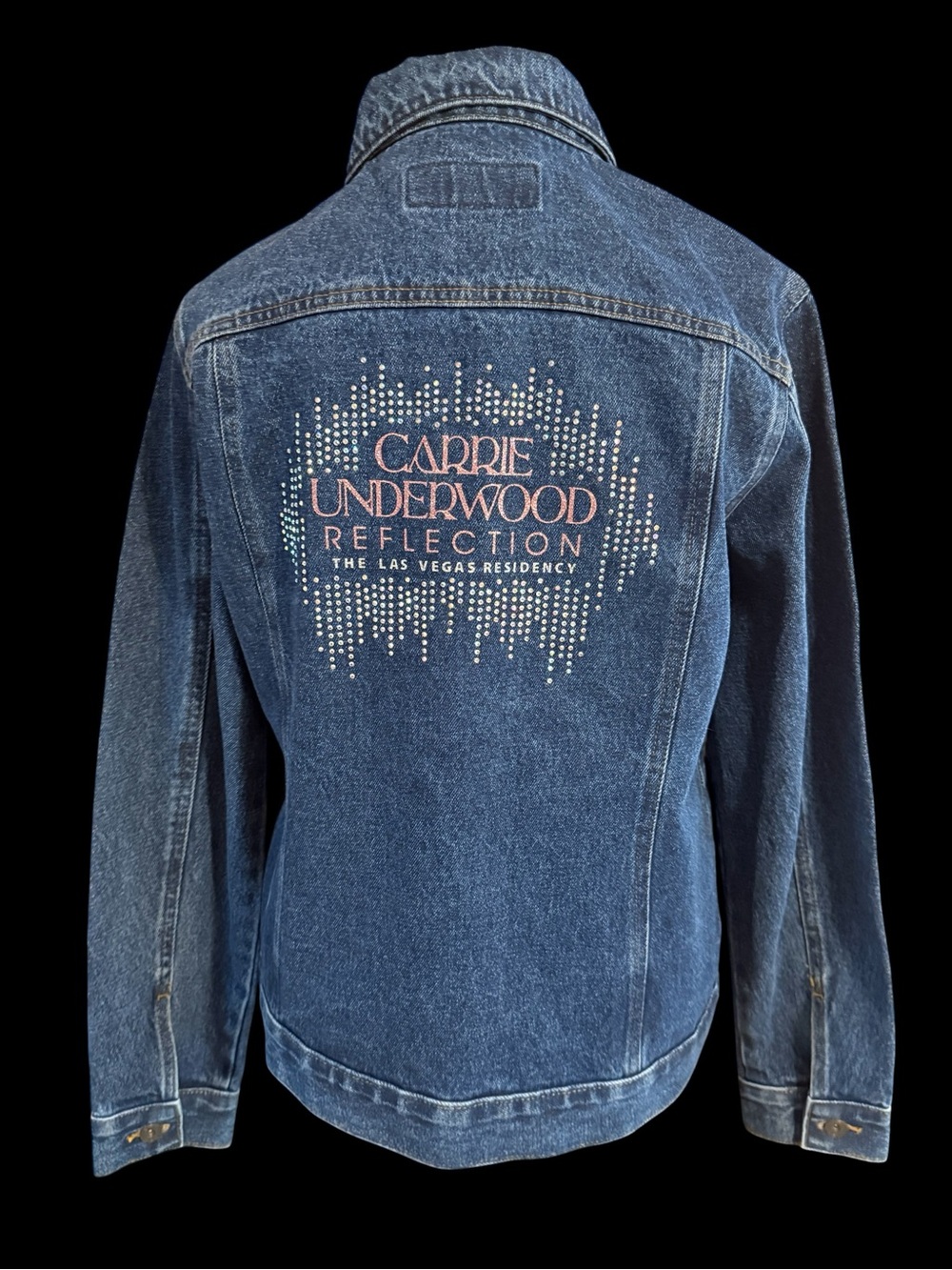Carrie Underwood Reflection Denim Jacket Las Vegas rhinestones medium country
